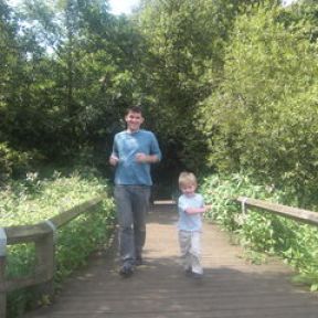 Steve and his young son Ted